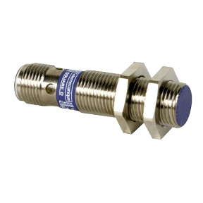 TES Electric Inductive Proximity Metal Barrel Sensor; 12mm; Embeddable; 12-24VDC; NO; NPN; Connector - M12